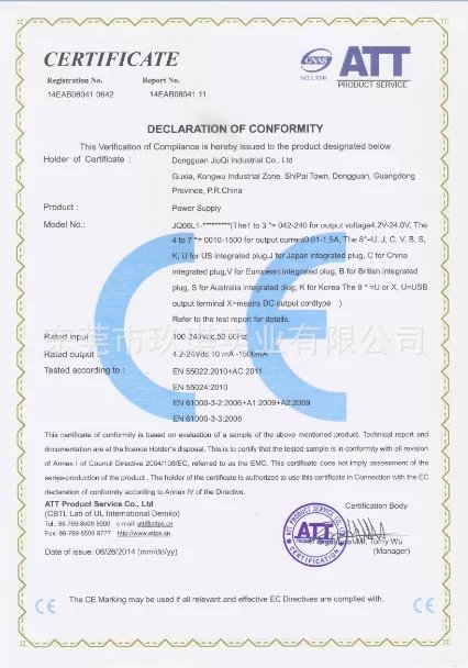 6W CE-EMC certificate