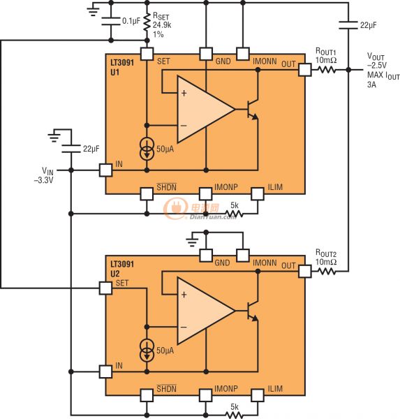 负稳压器扩充了电流基准线性稳压器系列