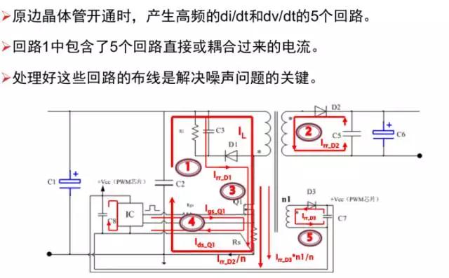 电源适配器反激是变换器中的噪声