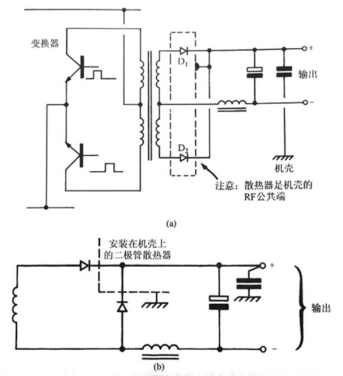 电源适配器减小有气隙变压器磁心的辐射型EMI